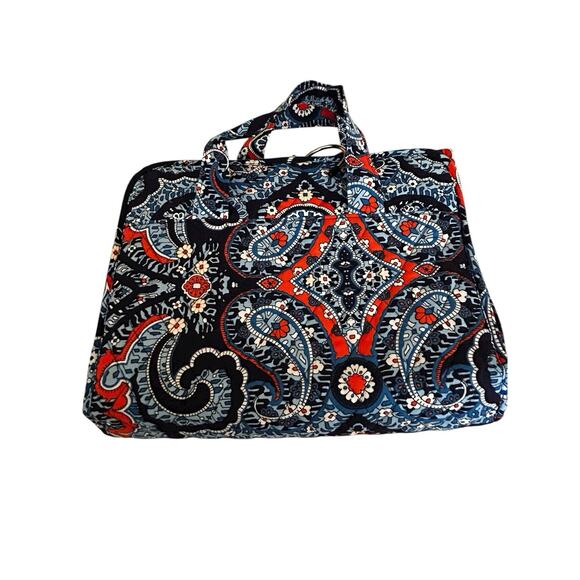 Vera Bradley Marrakesh Paisley Grand Traveler Overnight Bag w/Organizer/Lanyard - Picture 7 of 10